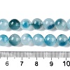 Dyed Natural White Jade Beads Strands G-T138-8mm-210-7-5