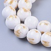 Natural Jade Beads Strands G-F670-A18-6mm-3