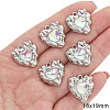 Platinum Alloy Resin Rhinestone Pendants PW-WGBD34C-08-1