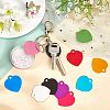 30Pcs 10 Colors Aluminum Blank Pendants ALUM-FH0001-07-5