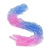 Transparent Painted Glass Beads Strands X1-DGLA-A034-T8mm-A08-1