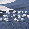 Boutigem 60 Sets 6 Style Crown & Cross & Swan & Vortex Transparent Resin Stud Earrings for Women EJEW-BG0001-02-26