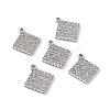 Alloy Crystal Rhinestone Pendants ALRI-H004-11P-3