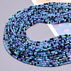 Glass Beads Strands EGLA-A034-M6mm-19-1