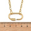 304 Stainless Steel Mother-Son Chain/Figaro Chain Necklaces for Women NJEW-JN06451-4