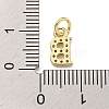 Initial Letter Brass with Cubic Zirconia Charms KK-Q814-26B-G-3