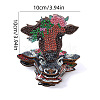 DIY 8Pcs Cow Coasters Diamond Art Painting Kit with Holder PW-WGDE775-01-2