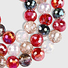 4 Strands Electroplate Glass Bead Strands GLAA-PA0001-09A-7