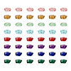  75pcs 5 colors Transparent Resin Beads RESI-TA0001-58-17