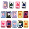 14Pcs 7 Colors UV Plating Rainbow Iridescent Acrylic Enamel Beads SACR-YW0005-06-1