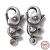 925 Thailand Sterling Silver Lobster Claw Clasps STER-D003-59B-AS-3