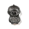 Zinc Alloy Rhinestone Brooches JEWB-E037-02B-06-2