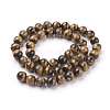 Natural Tiger Eye Beads X1-G-G099-8mm-4-2
