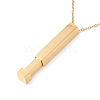 304 Stainless Steel Rectangle Bar Pendant Necklace NJEW-P262-18-4