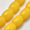 Natural Yellow Jade Beads Strands G-K208-34B-3