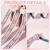 11 Yards Polycotton(Polyester Cotton) Embroidery Flower Ribbon OCOR-GA0001-98B-4