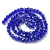 Transparent Electroplate Glass Beads Strands LS-EGLA-A039-T4mm-A06-2