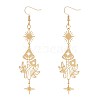 Alloy Mushroom Dangle Earrings JE978A-1