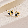 Elegant Alloy Clover Stud Earrings CM2842-3-1