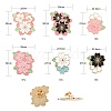 6Pcs 6 Style Creative Zinc Alloy Brooches JEWB-LS0001-46-2