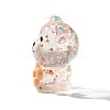 Transparent Resin Little Bear Ornament RESI-S015-01A-2