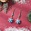 Glass Seed Beads Dnagle Earrings EJEW-MZ00501-03-1