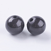Black Bead in Bead Spray Painted Acrylic Beads X-PB9286-15-1