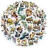 50Pcs Animal PVC Self Adhesive Cartoon Stickers STIC-B001-17-2