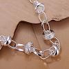  Brass Heart Charm Bracelets For Women BJEW-BB12508-3