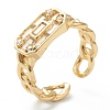Brass Micro Pave Clear Cubic Zirconia Rings RJEW-O042-03G-A-3