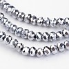 Electroplate Glass Bead Strands LS-EGLA-G014-2mm-FP03-2