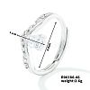 Fashionable Unisex Brass Micro Pave Clear Cubic Zirconia Solitaire Ring VA2990-7-1