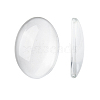 Transparent Oval Glass Cabochons X-GGLA-R022-25x18-1