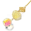 Wire Wrapped Nuggets Natural Citrine Pendant Decorations HJEW-C008-01D-G-2