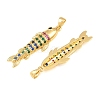 Brass Micro Pave Cubic Zirconia Pendants CU-CBAB3AD-10G-03-2