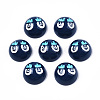 Opaque Resin Enamel Cabochons CRES-N031-018-2