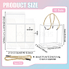 Transparent PET Plastic Gift Tote Boxes CON-WH0085-61B-03-2