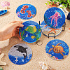 5D DIY Diamond Painting Cup Mat Kits DIY-TAC0021-09C-49