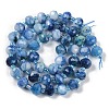 Natural Dyed White Jade Beads Strands G-H057-A22-03-3