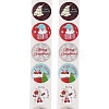 500Pcs Christmas Theme Round Stickers AJEW-S090-04C-2