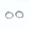 Anti-Tarnish Rhodium Plated 925 Sterling Silver Hoop Earrings STER-K168-042P-3