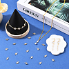 50Pcs Brass Pave Clear Cubic Zirconia Connector Charms KK-BBC0023-16-4