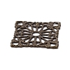 Tibetan Style Brass Filigree Joiners Links FIND-TAC0002-038AB-3