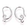 Brass Earring Hooks X-KK-L177-27P-1
