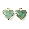 Natural Green Strawberry Quartz Pendants G-O204-01A-2