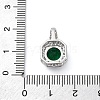 Brass Micro Pave Cubic Zirconia Pendants KK-Q047-01D-3