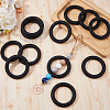 DICOSMETIC 12Pcs Ring Silicone Beads SIL-DC0001-51-5