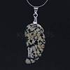 Natural Dalmatian Jasper Pendants WI-PW0001-085C-1