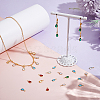 48Pcs 6 Colors Glass Charms KK-PH0010-45-5
