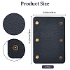 2Pcs PU Leather Luggage Handle Wrap Covers PURS-GL0001-06A-2